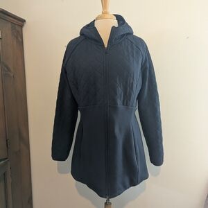 The North Face Women's Dark Blue Hooded Caroluna Jacket Large NWT